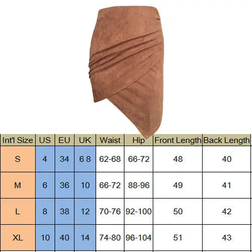 Женские Асимметричные Короткие мини-юбки с карманами и высокой талией на