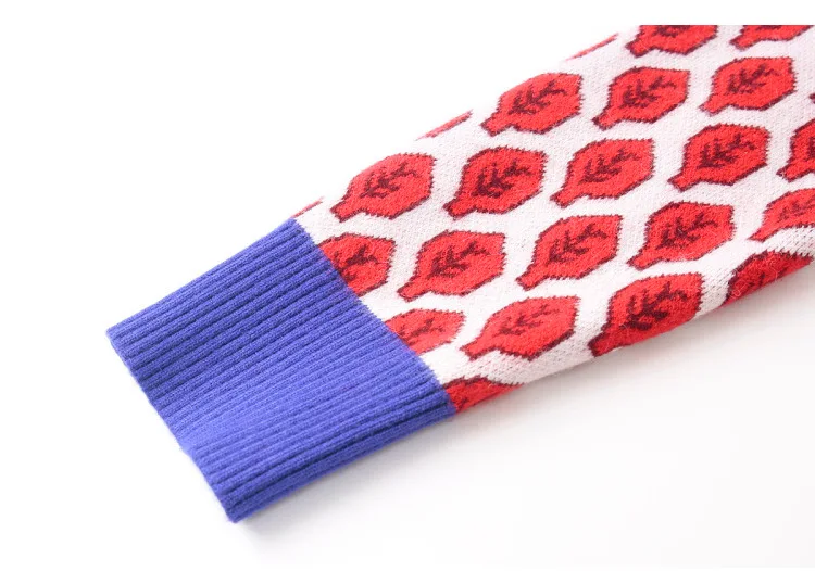 Новые поступления женские винтажные теплые свитера Qooth с длинным рукавом и