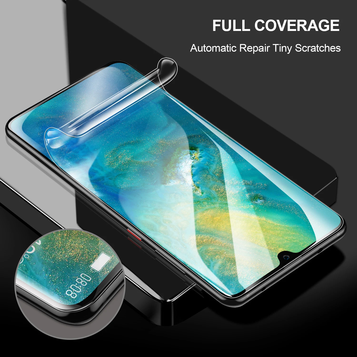 Гидрогелевая пленка SmartDevil для Huawei Mate 20 Pro полностью изогнутая защитная HD