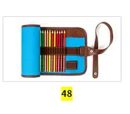 Does not include pen Мини-холст школьный рулон Карандаш Чехол 36/48/72 отверстия складной уголовного Карандаш Чехол для девочек и мальчиков, большая сумка для ручек из Staionery чехол расходные материалы - Цвет: Does not include pen