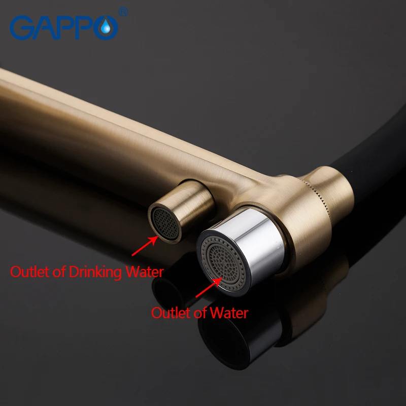 GAPPO кухонный кран на бортике раковина смеситель для воды водопад водопроводный