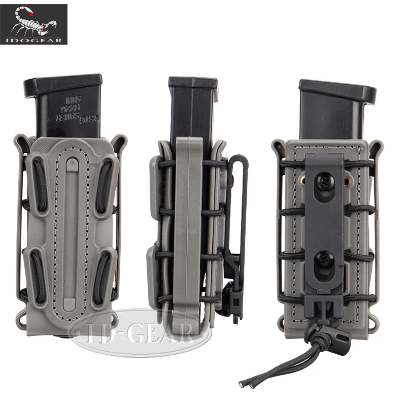 IDOGEAR 9 мм журнальные сумки военные Fastmag Зажим для ремня пластиковый molle сумка софтшелл g-код пистолет Mag Перевозчик