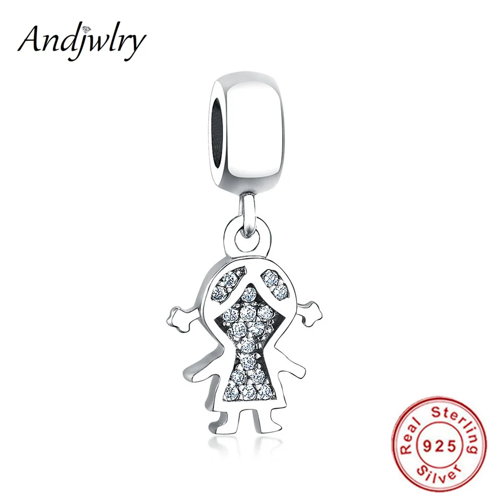 Ajw0180 925 пробы серебряные браслеты Pandora, оригинальные бусины, подвески для девушки, бусины для рукоделия, изготовление ювелирных изделий Berloque - Цвет: Ajw0180