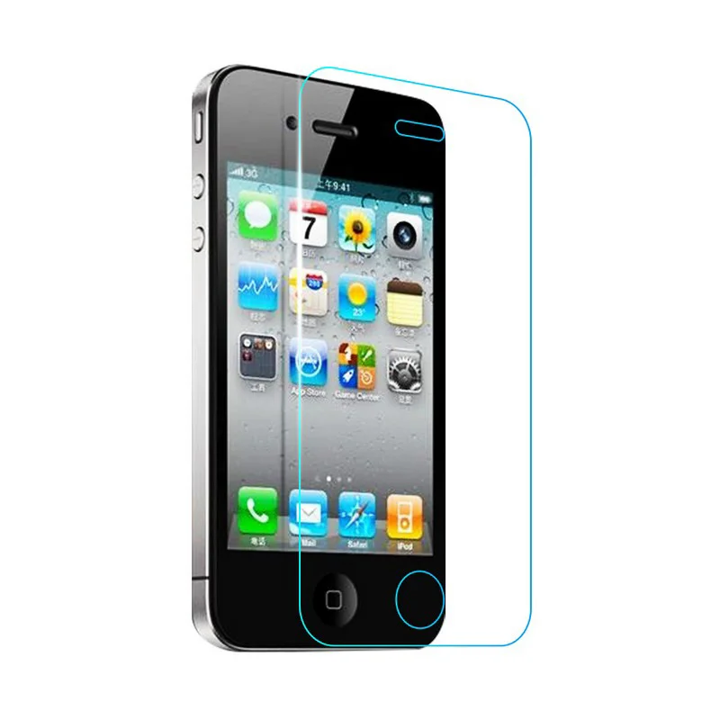 Защитный экран для iphone 4/Φ защитный 0 3 мм закаленное стекло прозрачная защитная