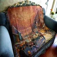 high quality vintage thick blanket multipurpose double sided wall tapestry sofa towel bed cover carpet tablecloths quilts
