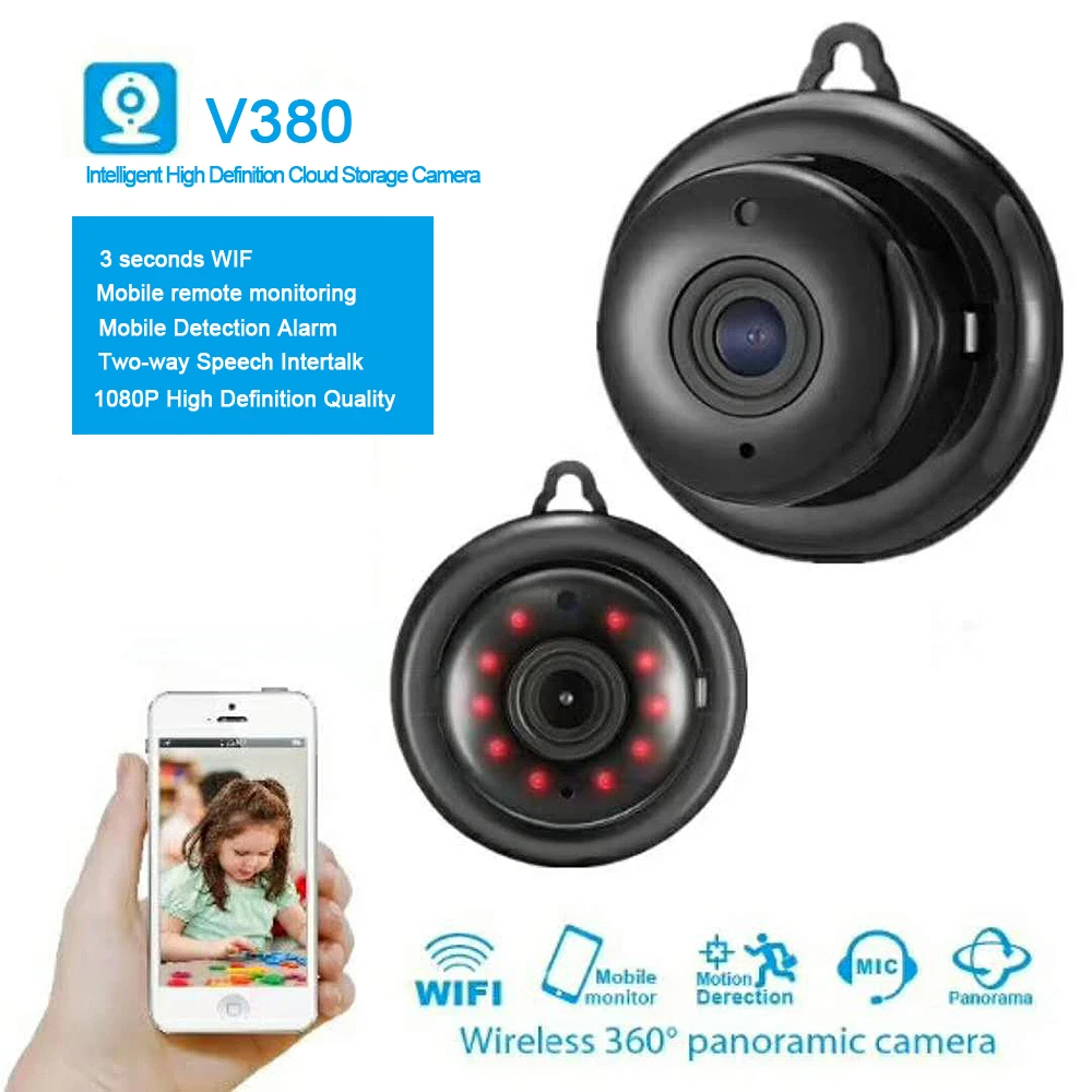 Podofo Домашняя мини wifi ip камера 720P Беспроводная маленькая CCTV инфракрасная ночного