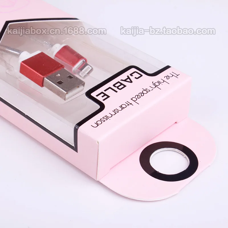 USB-кабели для зарядки 1-1 2 м бумажная упаковочная коробка iphone 5s/6splus SamsungS5/S6