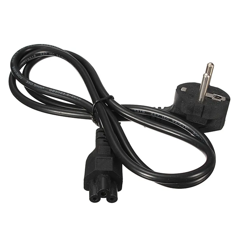 Европейский 3 зубец 2 Pin AC Ноутбук Шнур питания для Asus hp sony Dell lenovo acer Sumsung Toshiba Fujitsu зарядное устройство для ноутбука