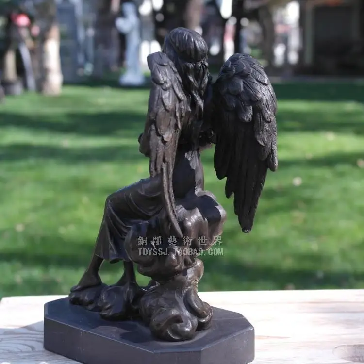 Ангел благословит медные скульптуры изделия ремесла скульптура украшения с