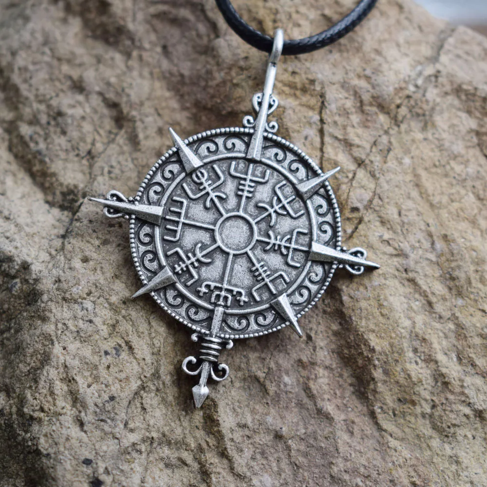 SanLan исландское слово Направление знак Runic компас викингов вегвизир