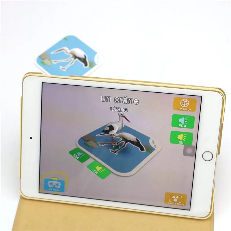 68 Шт./компл. Фантазии Зоопарк Магия 4D Карточки AR Животных обучающая Игра 13 Языков