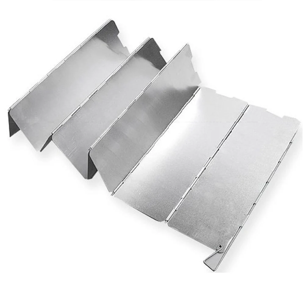 10 пластин Сложите Открытый походная плита ветрозащитный экран плиты Экран