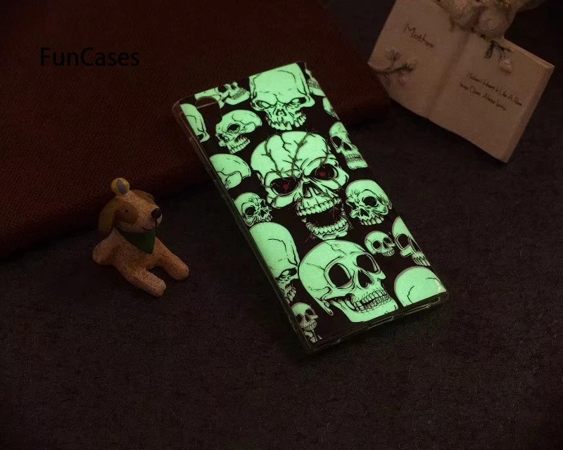 Мягкий ТПУ светящийся чехол для sony Xperia L1 мультяшный силиконовый тонкий защитный