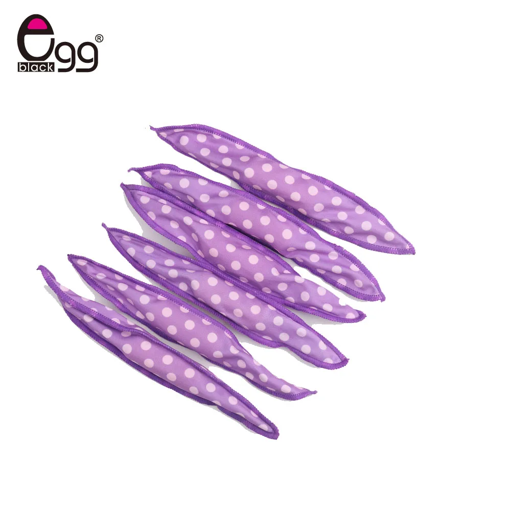 6 шт./компл. фиолетовый цвет пена для ночного сна бигуди волос ролики гибкая