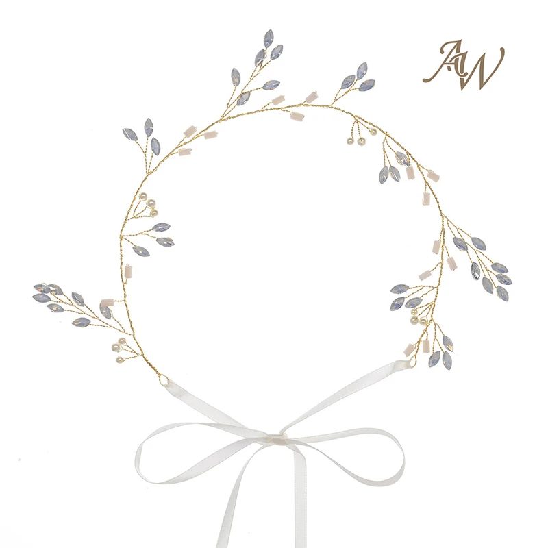 AWEI Свадебные Ободки для Невесты Свадебный Головной Убор с Бисером Аксессуары Для