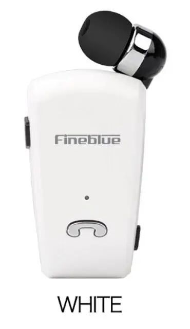 White no box Fineblue L18 мини беспроводная бизнес Bluetooth гарнитура Спорт драйвер наушники Телескопический зажим F910 F920 F930 F960 f970 F980 - Цвет: White no box