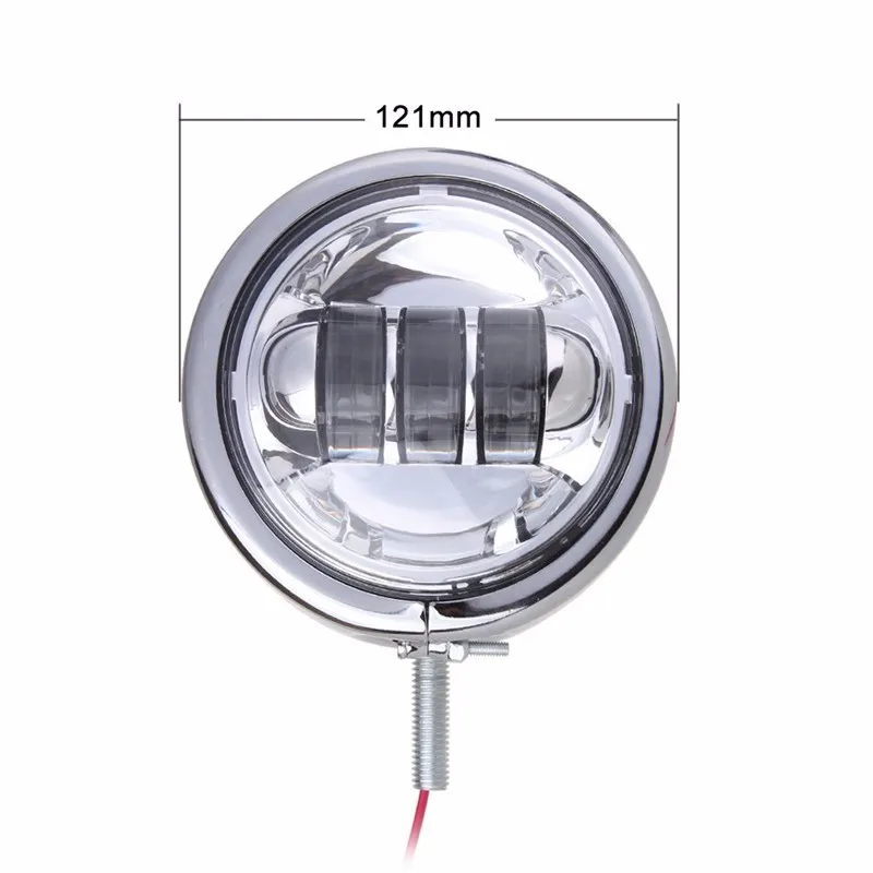 Chrome Запчасти 4-1/" Motorsiklet LED вспомогательный туман ближний свет с 4,5" Корпус ведро для Harley electra скольжение Bad Boy