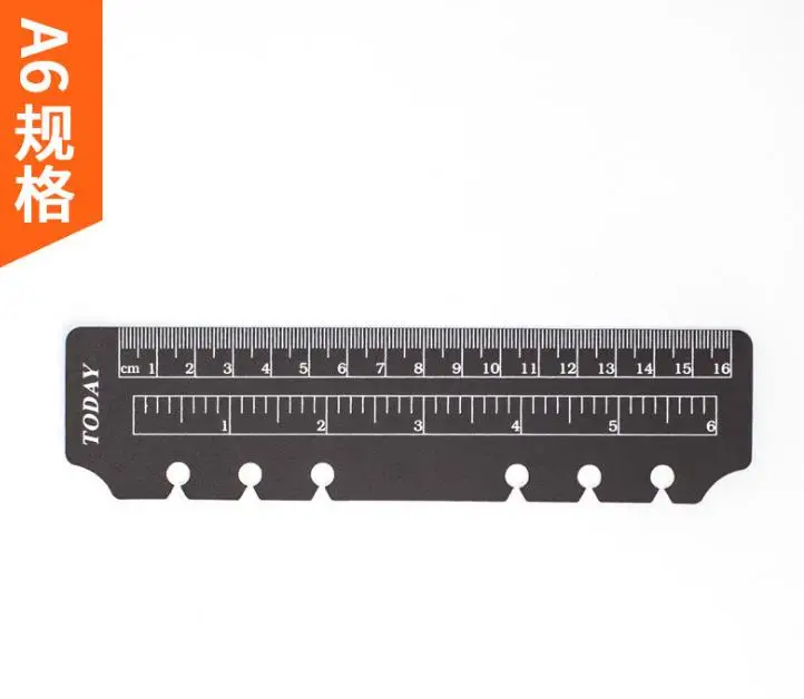 1 шт., простой блокнот B5, A5, A6, A7, сменный блокнот, 6, 7, 9, кольцевая линейка, пластиковая, белая, черная, офисные, школьные принадлежности, канцелярские принадлежности - Цвет: A6 Black