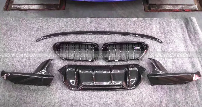 Комплект для автомобиля BMW F90 M5 передний сплиттер решетка задний бампер спойлер