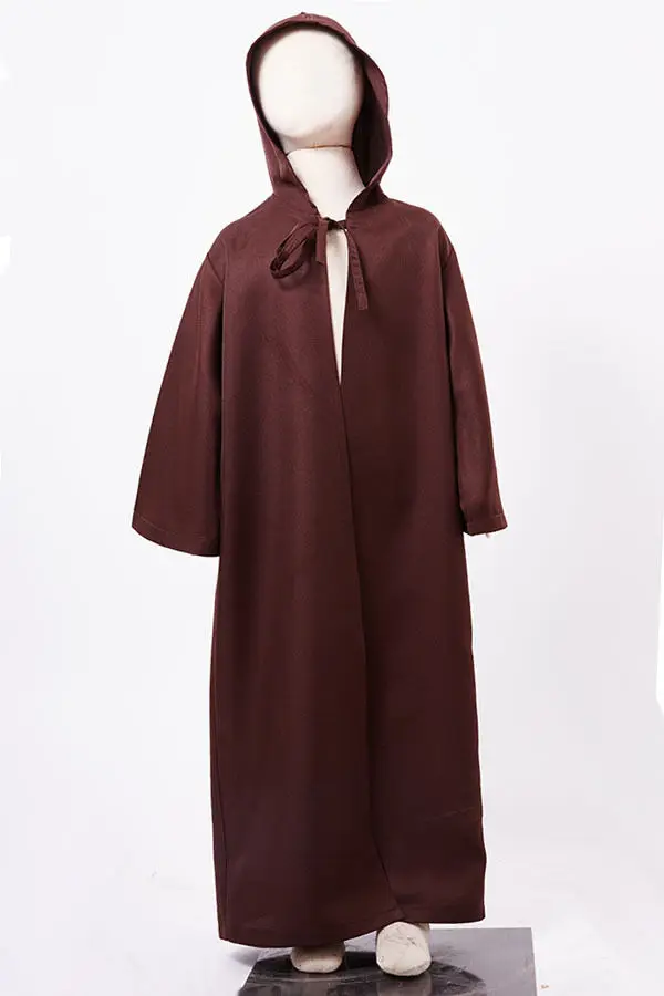 Унисекс детская звезда Kenobi коричневая накидка с капюшоном классические костюмы