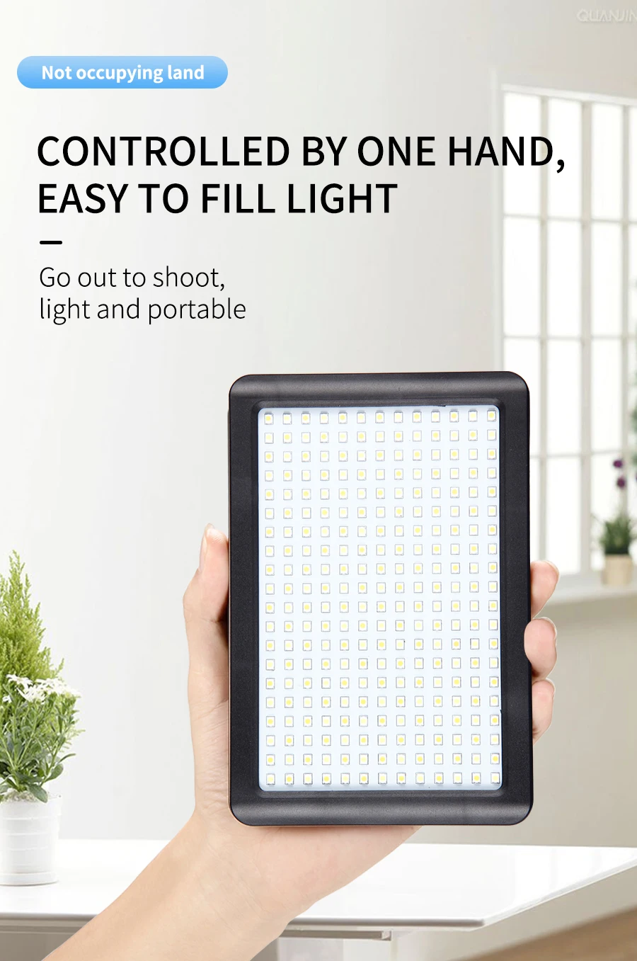 MAMEN PAD260 LED Fill Light 3200-6000K Professional Photography Lamp Stepless Dimming For Camera Sony Canon Nikon DV Video Light