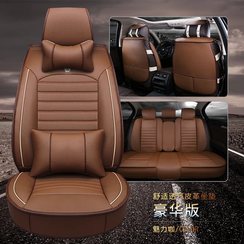 Универсальные чехлы для сидений автомобиля из искусственной кожи toyota camry 40 50 corolla
