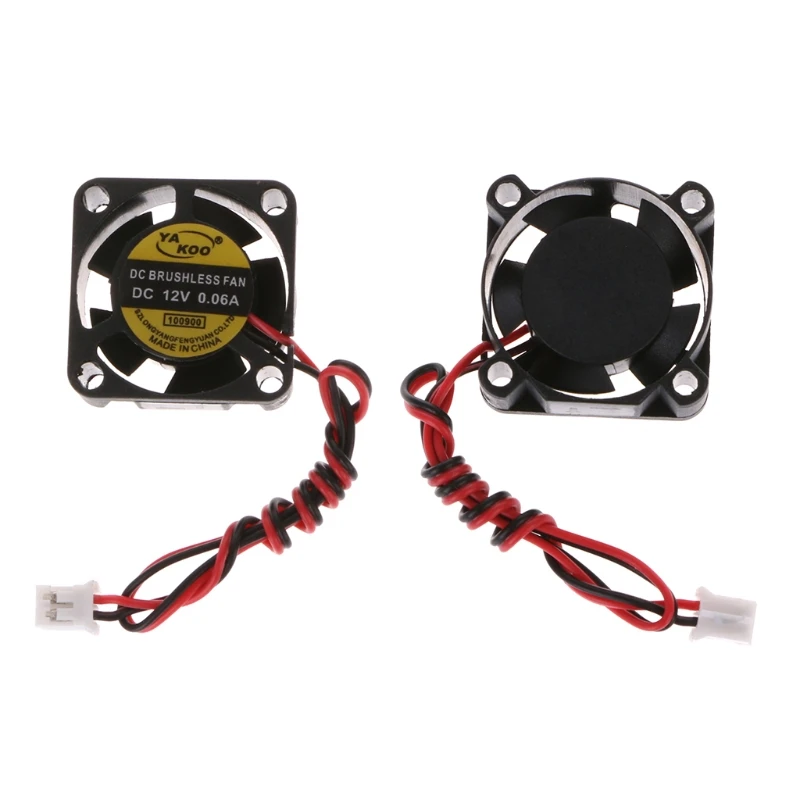 DC 12V 0 06a 2 контактный 25x25x10 мм ПК компьютер CPU система Бесщеточный вентилятор