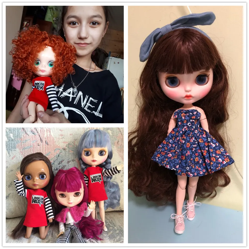 Ледяная фабрика blyth кукла Обнаженная 1/6 BJD кукла Нормальная и суставная тело руки набор AB без макияжа Лицевая панель как подарок