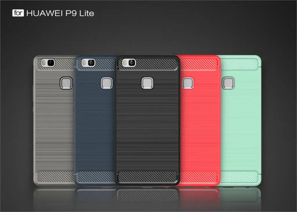 TPU Case for Huawei P9 Lite P9Lite VNS-L21 Soft Silicone Carbon Fibe Mobile Phone Cover P 9 VNS-L31 Coque |