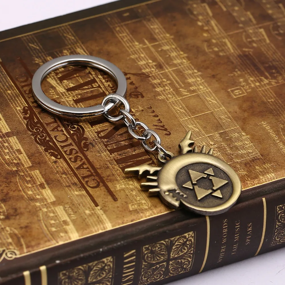 Стальной брелок-Алхимик Edward металлическое кольцо для ключей ювелирное изделие в