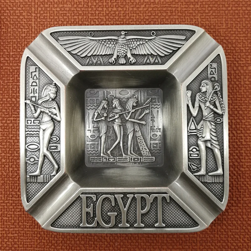 Маленькая портативная Металлическая Пепельница размером 7 см винтажный