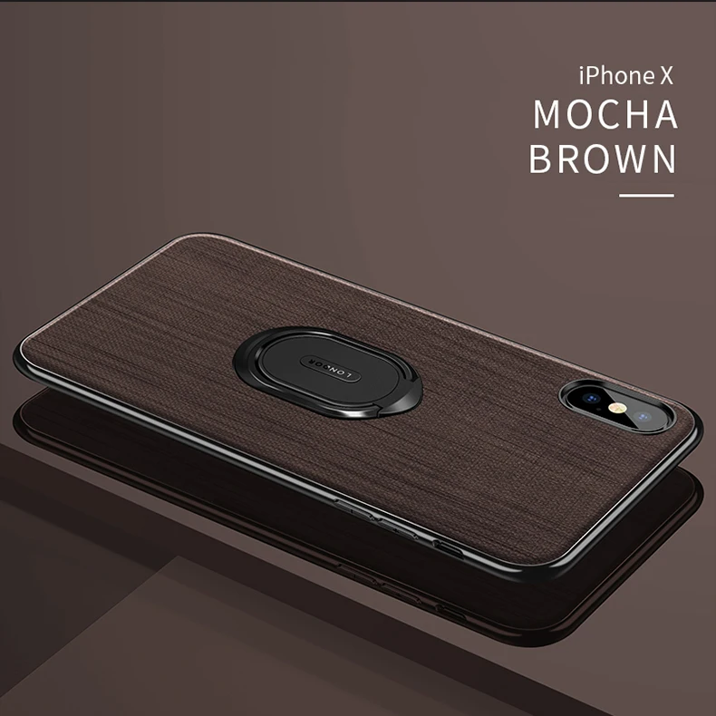 Для iphone Xs Max чехол люкс PU кожа Магнитная автомобиля кольцо держатель телефона Чехлы для iphone X XR 7 8 6 6s плюс Чехол