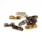 Застежки для цепочки с черными шариками, 200 шт.лот, 1,5 мм, 2 мм, 3,2 мм