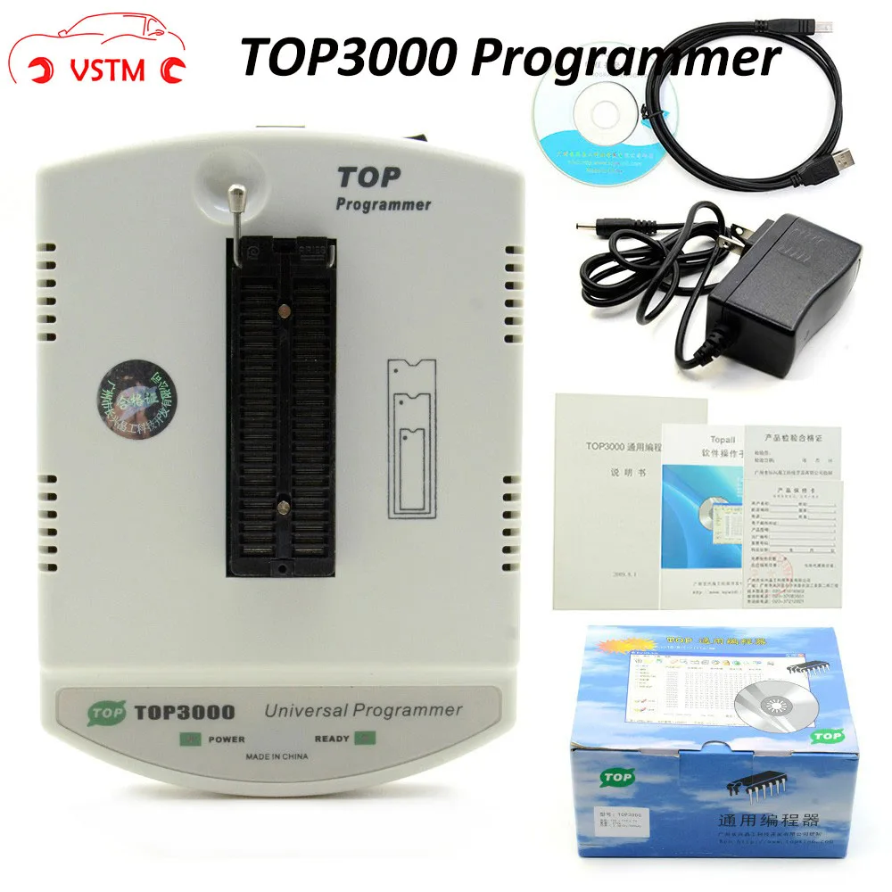 VSTM TOP3000 универсальный для MCU EPROMs программируемый TOP 3000 ECU программатор