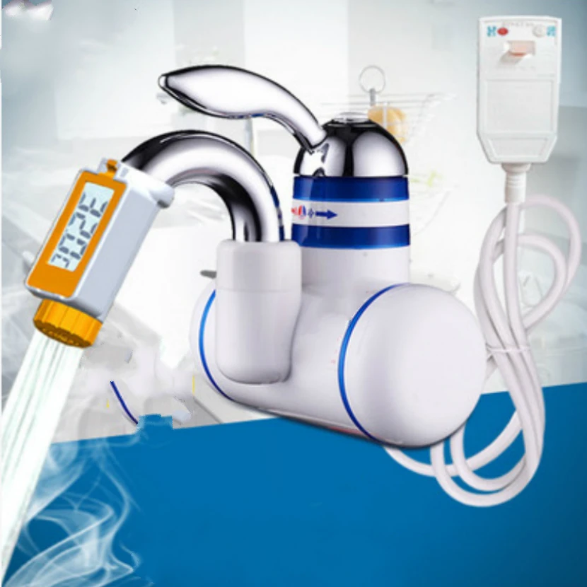 Проточный водонагреватель кран для душа Мгновенный Электрический Кран