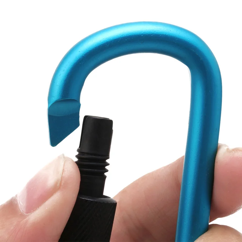 Bold 8cm Locking Type D Quickdraw Carabiner Backpack Buckle Hanging Aluminum Nut | Украшения и аксессуары