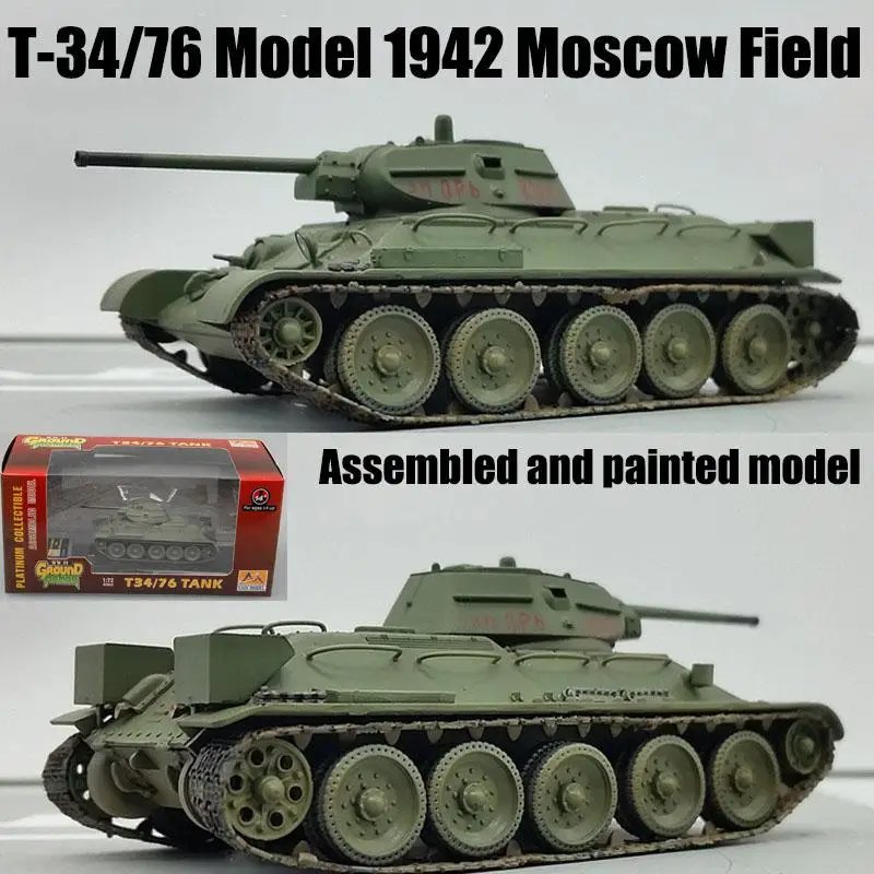 T-34 76 Российская армейская модель 1942 мск 1: 72 готовая легкая танка |