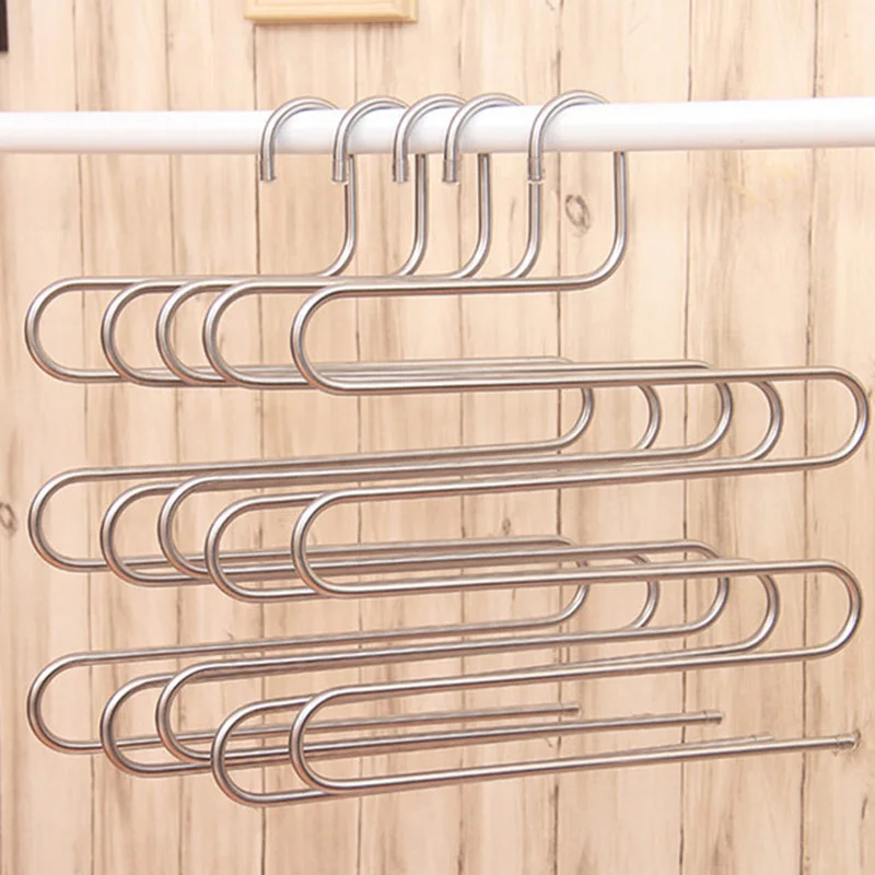 Вешалка для брюк из нержавеющей стали s тип 5 слоев многослойные металлические