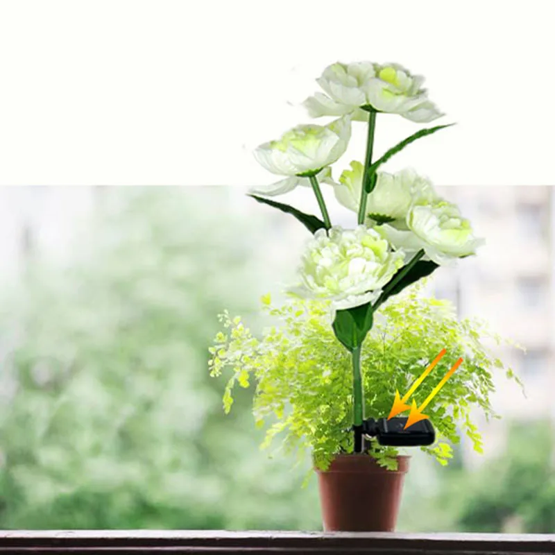 1/3/5 шт Пион Солнечный свет идеальное качество LED солнечное Наружное освещение