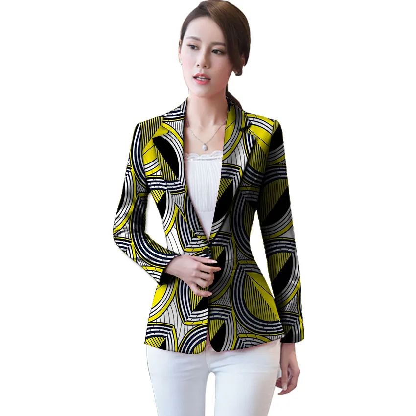 Модный женский костюм в африканском стиле с принтом пиджак Африканский