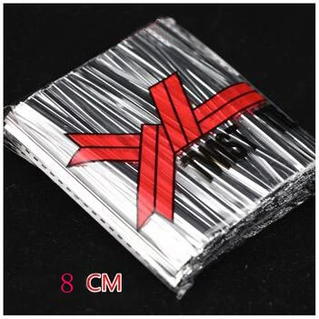 8 cm silver 100 шт 6 см твист Галстуки проволока фирма шелк Радуга инструменты для приготовления пищи помадка выпечки DIY Торт Сахар chcolate в виде корабля лоток Конфеты Плесень - Цвет: 8 cm silver
