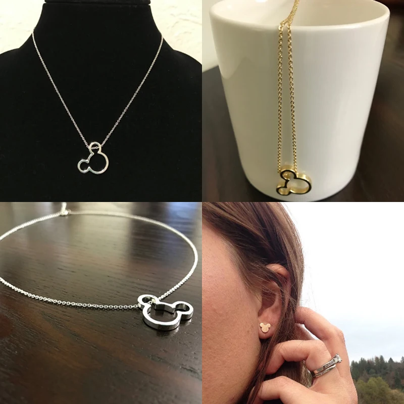 2017 комплекты ювелирных изделий с изображением милой мыши Классические