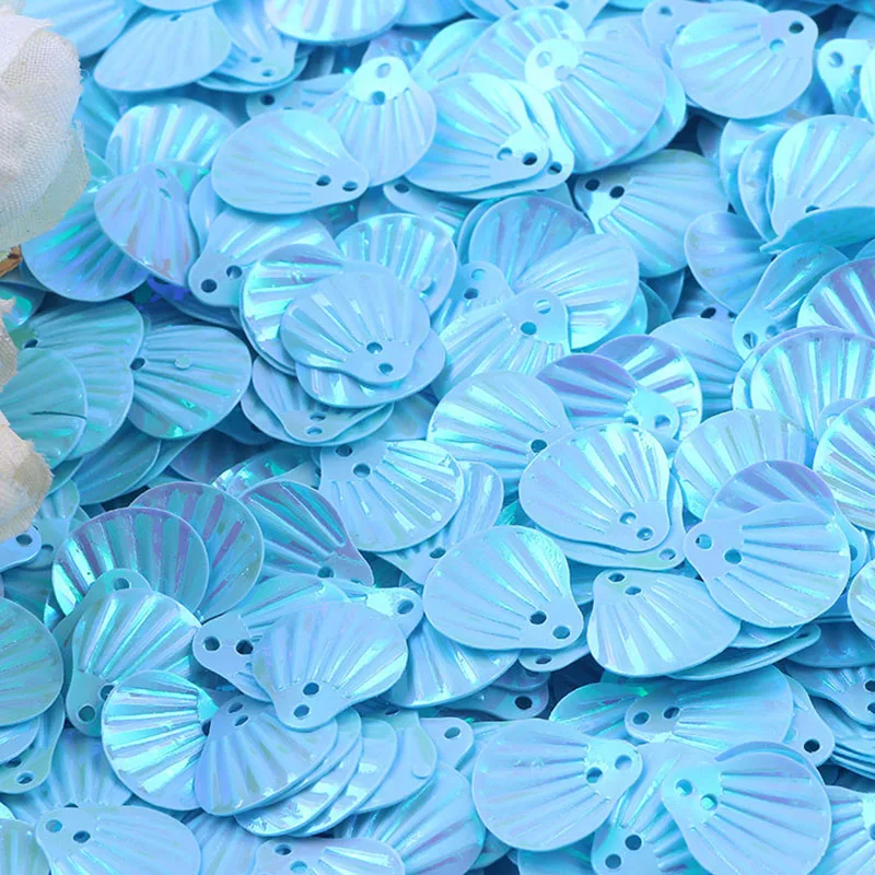10 г в форме морской раковины ПВХ свободные тесьма с пайетками для шитья украшение
