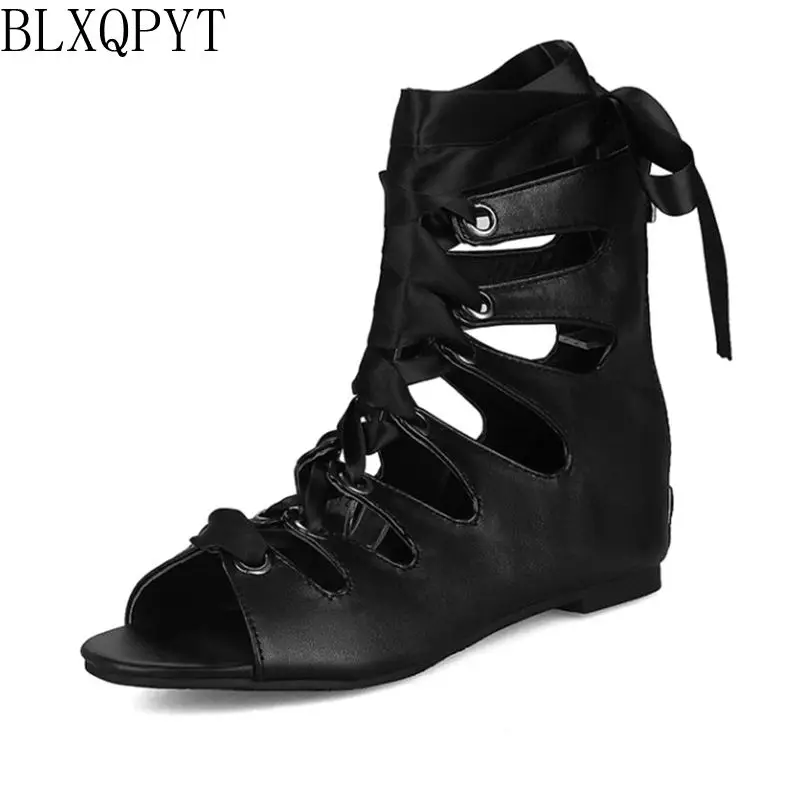 Новинка Большие и маленькие размеры 32-50 Летние элегантные стильные сандалии