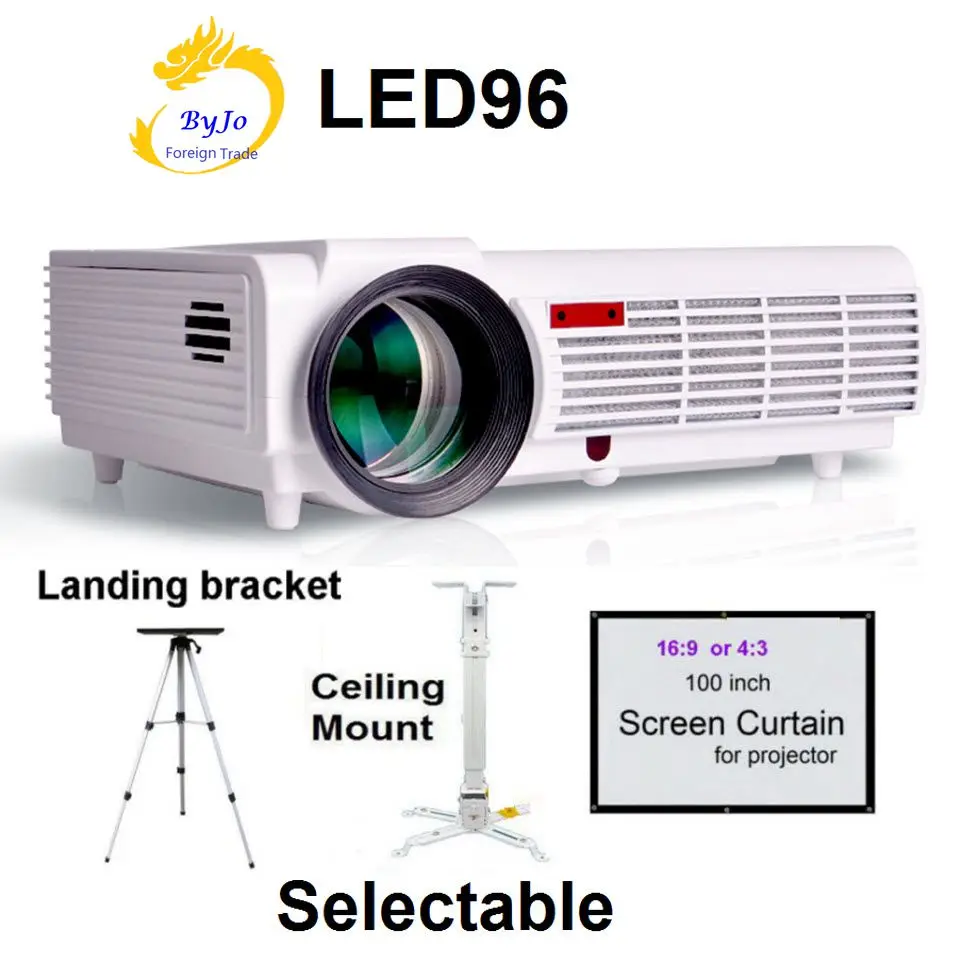 Poner Saund светодиодный 96 светодиодный проектор видео 1280x800 Full HD 1080P проектор для домашнего кинотеатра 3D проектор BT96 HDMI USB Vs M5