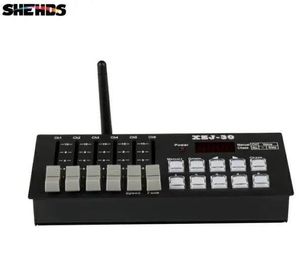 DMX Signal Console30 SHEHDS зарядка беспроводной 30 DMX передатчик сигнала управление Лер сценическое освещение консоль DJ оборудование для Par Moving Head управления - Цвет: DMX Signal Console30
