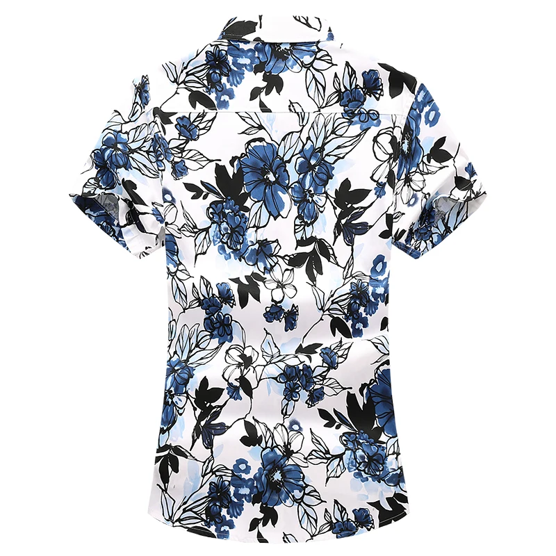 Гавайская рубашка мужская мужской Повседневное Camisa Masculina печатных Пляжные