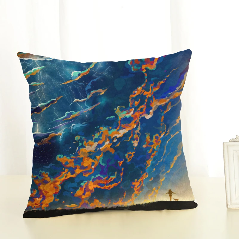 Новое поступление 2017 креативная модная Подушка с изображением планеты наволочка