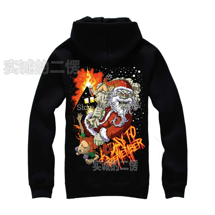 A day to remember Толстовка sudadera рок худи зимняя куртка бренд панк death heavy metal Санта Клаус