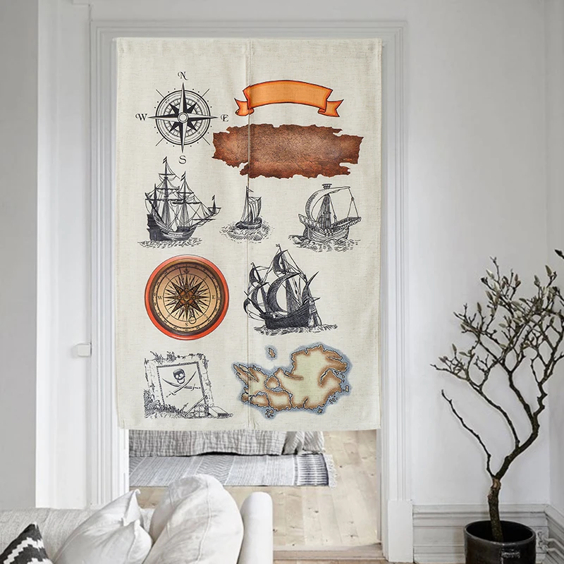 

Nice Curtains The Age of Cotton Door Curtain Cartoon Feng Shui Kitchen Bedroom Decoration Curtain